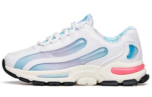 Кроссовки женские толстые низкие белые/сиреневые/аммиачно-синие Anta