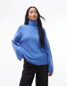 Водолазка ARKET из шерсти и альпаки светло-голубого цвета