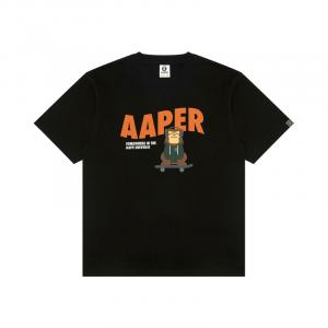 Футболка с принтом от A Bathing APE Aape, черный