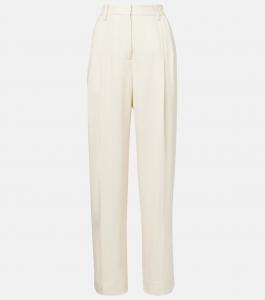 Высокие прямые брюки Toteme, экрю