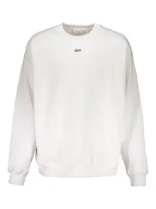 Свитшот с принтом и длинными рукавами Off-White, белый