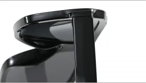 Квадратные солнцезащитные очки для мужчин, винтажные модные очки, женские солнцезащитные очки, модные очки R3097 Melrose, Black Tea