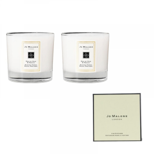 Свеча и подсвечник, подарочный набор 35 г Jo Malone London, 2 pcs