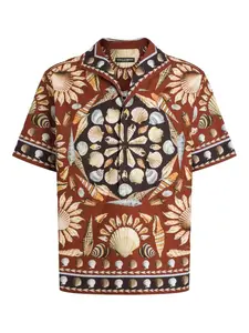 Рубашка с коротким рукавом DOLCE & GABBANA, коричневый