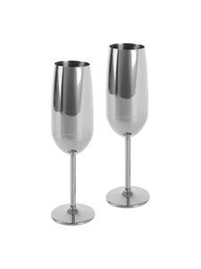 Набор из 2 фужеров для игристого вина и шампанского, 250 мл, из серебра Echtwerk