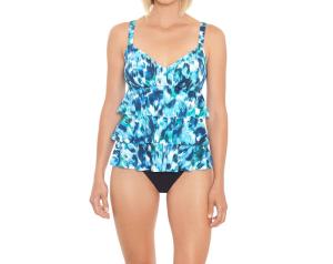 Rain Dance 3-х уровневый топ танкини темно-синего цвета Multi Penbrooke