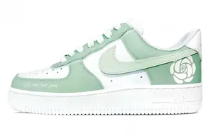 Кроссовки Nike Air Force 1 Skateboarding Shoes Men Low-top Green/white, зеленый