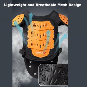 Усовершенствованный детский мотоциклетный защитный костюм для подростков, экипировка для езды на внедорожном мотоцикле, велоспорте, скейтбординге, лыжах, коньках и бездорожье SUTSU, Orange