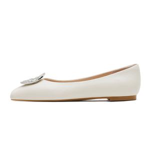 Повседневные однобортные туфли женские HARSON, Moon White