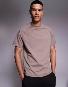 Футболка Running Performance с вафельным рисунком, серо-коричневого цвета 4505