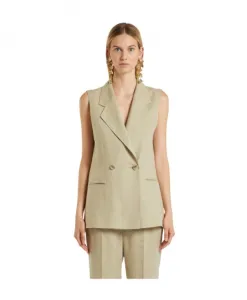 Жакеты без рукавов, большие размеры Marella, зеленый