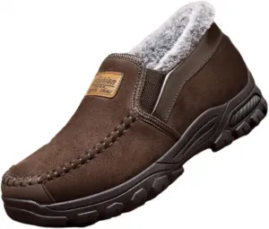 Мужские зимние снежные ботинки, утепленные толстым ворсистым мехом, теплые, на мягкой подошве, для повседневной прогулки на улице, противоскользящие ZPLMIDE