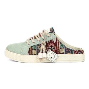 Мужские зеленые противоскользящие тапочки Binary с закрытым носком и устойчивостью к истиранию