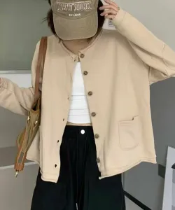 Кардиган с круглым вырезом и пуговицами Aimoha - Select -, цвет Beige