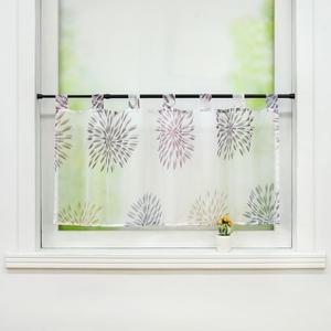 Панельная штора, петлевая штора-бистро, короткая штора с круговым мотивом, фиолетовая Ш x В 45 x 90 см Joyswahl, фиолетовый