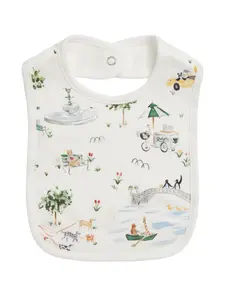 Хлопковый нагрудник X Riley Sheehey Polo Ralph Lauren Kids, бежевый