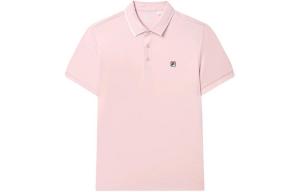 Футболка поло мужская светящаяся розовая FILA, линлин пинк