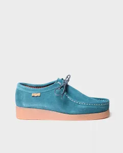 Женские замшевые туфли на плоской подошве со шнурками Toni Pons, синий