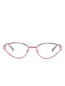 Очки Gucci Eyewear в овальной оправе, розовый