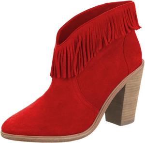 Женские ботильоны YDN с закругленным носком и бахромой, на высокой массивной подошве, на каблуке, на пуговицах, повседневная обувь для свиданий, размеры 4-15 US, Red