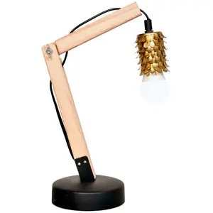 Настольная лампа Tischlampe Rossa IV E27 1 шт., современная, комбинируемая Kayoom, Messing