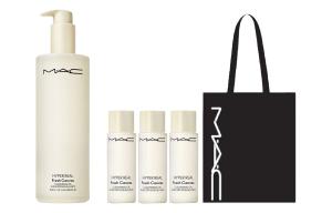 Набор для ухода за кожей очищающее масло clear revitalizing увлажняющее 400мл+100мл*3+холщовая сумка для покупок MAC