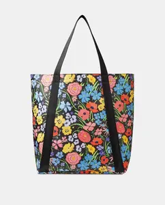 Сумка-тоут Lyra с принтом и магнитом Fiorelli, черный