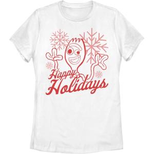 Детская футболка Disney/Pixar «История игрушек» с рисунком «Рождественская вилка Happy Holidays» Disney / Pixar