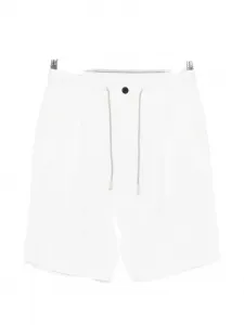 Плиссированные шорты на завязках Eleventy, белый