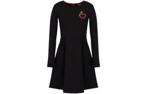 EMPORIO ARMANI Платье с длинными рукавами SS23 черное