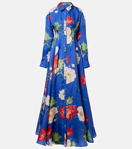 Шелковое платье с цветочным принтом Josephine Leo Lin, Poppy Print