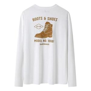 Футболка shoe logo long sleeves t-shirt 'white yellow' Timberland, белый