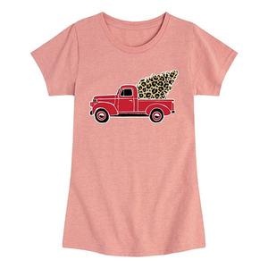 Футболка с принтом в виде леопардового грузовика для девочек 7-16 лет Licensed Character, Desert Pink