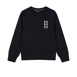 Детская толстовка с круглым вырезом, средней толщины Under Armour, черный