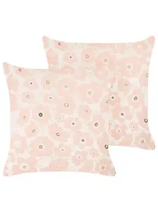 Декоративная подушка Beliani 2er Set Deko TRITELEIA, цвет rosa/gold/beige