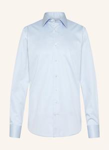 Рубашка комфортного кроя, длинные рукава, воротник кент van Laack, синий