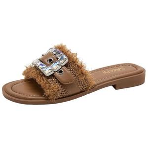 Шлепанцы женские коричневый Satchi