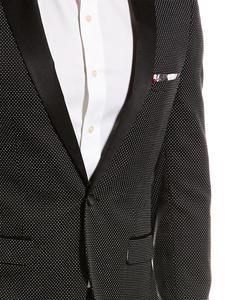 Серая приталенная куртка Grosvenor с пейсли и принтом пейсли Paisley & Gray, черный