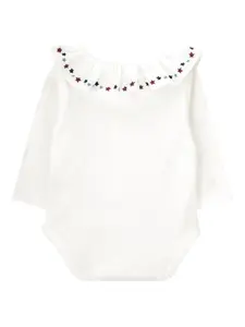 Боди jolly starde с вышивкой Knot, белый