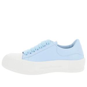 Кроссовки deck plimsoll lace-up sneakers 'blue white' Alexander Mcqueen, синий