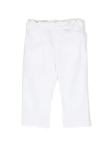 Брюки с логотипом Emporio Armani Kids, белый