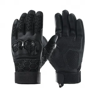 Мужские мотоциклетные перчатки с сенсорным экраном и жестким корпусом, подходят для BMX, горного велосипеда, езды верхом, шоссейных гонок, велоспорта, альпинизма, мотокросса, с нескользящей подошвой, Black