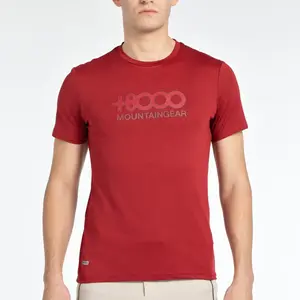 Мужская футболка с коротким рукавом Pipe +8000, цвет Cereza