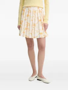 Плиссированная мини юбка Mildrid Day Birger Et Mikkelsen, белый