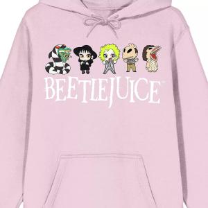 Мужская толстовка с капюшоном Beetlejuice Chibi Line Up Licensed Character