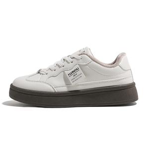 HUANQIU Термостойкие абразивостойкие легкие низкие женские скейтбордские кроссовки бежево-коричневые, цвет Beige Brown