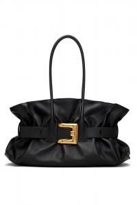 Большая сумка-тоут Anthem из телячьей кожи Balmain, черный