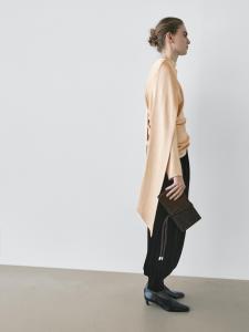 Бархатные брюки-саруэл - Studio Massimo Dutti, black