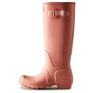 HUNTER Водонепроницаемые и нескользящие женские дождевые сапоги Pink