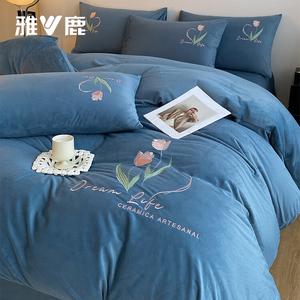 Yalu Комплект постельного белья 1,5 м, 4 предмета: пододеяльник 200x230 см